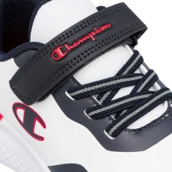 Sneakers bambino bianche e blu con logo Champion Bold Winter