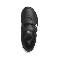 Sneakers bambino nere con logo tre strisce adidas Hoops 4.0