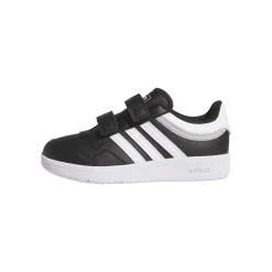 Sneakers bambino nere con logo tre strisce adidas Hoops 4.0