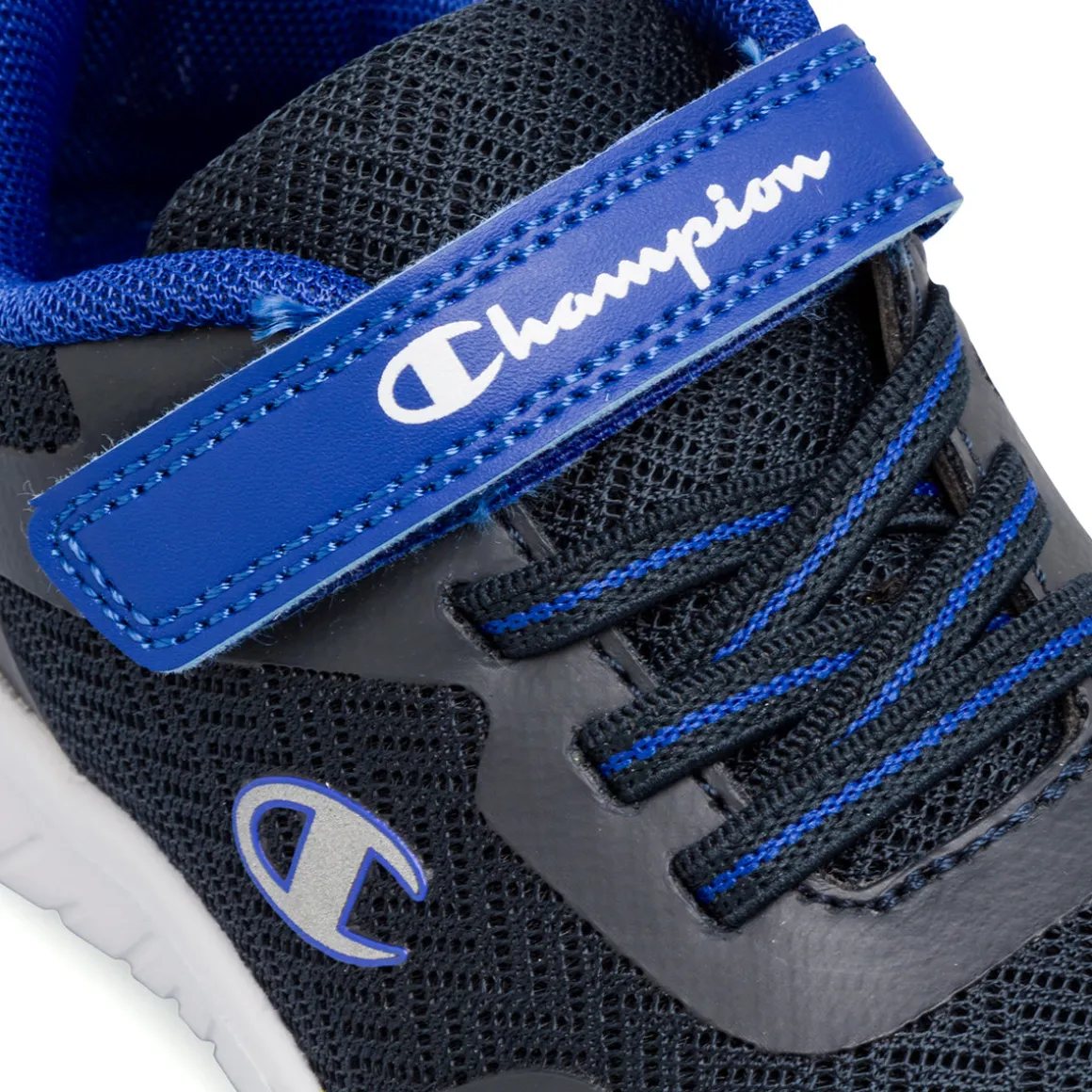 Sneakers bambino primi passi blu con logo Champion Softy Evolve