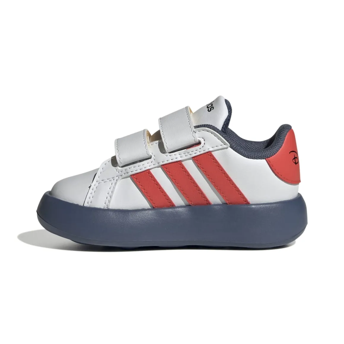 Sneakers bambino primi passi rosso e blu con stampa topolino adidas Grand Court Mickey