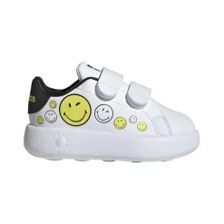 Sneakers bambino primi passi bianche con stampa smile adidas Advantage Smiley