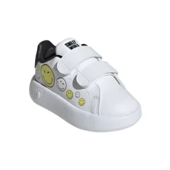 Sneakers bambino primi passi bianche con stampa smile adidas Advantage Smiley