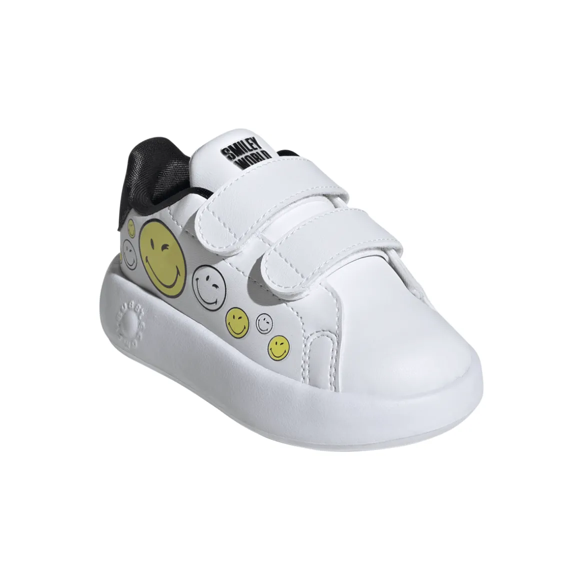 Sneakers bambino primi passi bianche con stampa smile adidas Advantage Smiley
