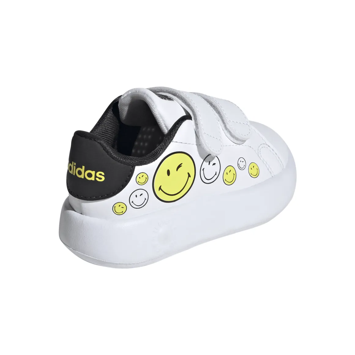 Sneakers bambino primi passi bianche con stampa smile adidas Advantage Smiley
