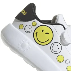 Sneakers bambino primi passi bianche con stampa smile adidas Advantage Smiley