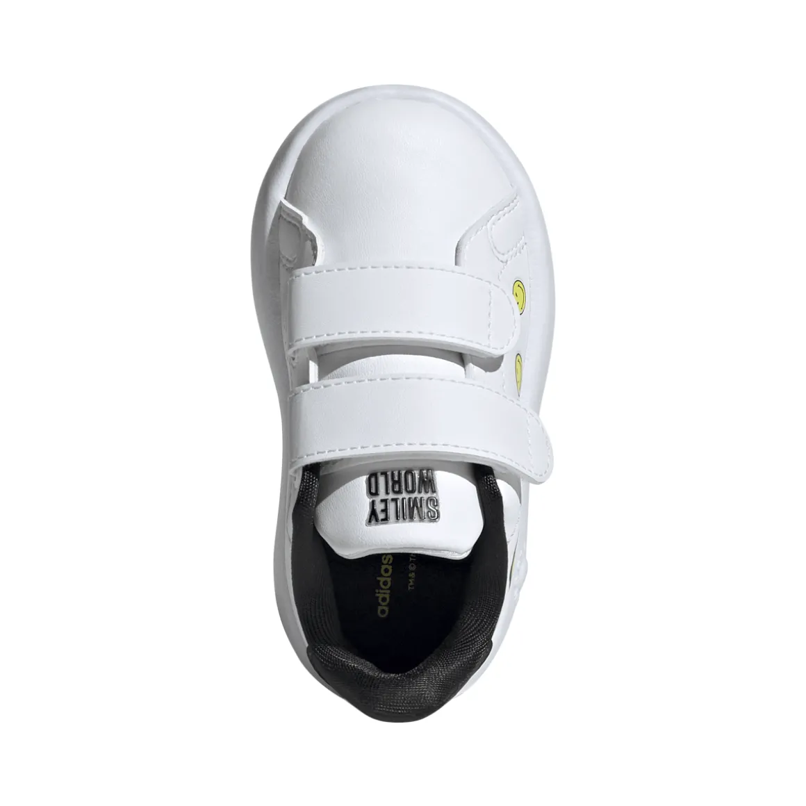 Sneakers bambino primi passi bianche con stampa smile adidas Advantage Smiley