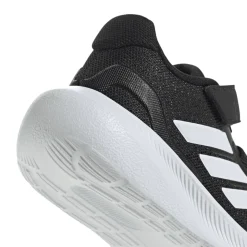 Sneakers bambino primi passi nere Runfalcon 5 con logo adidas