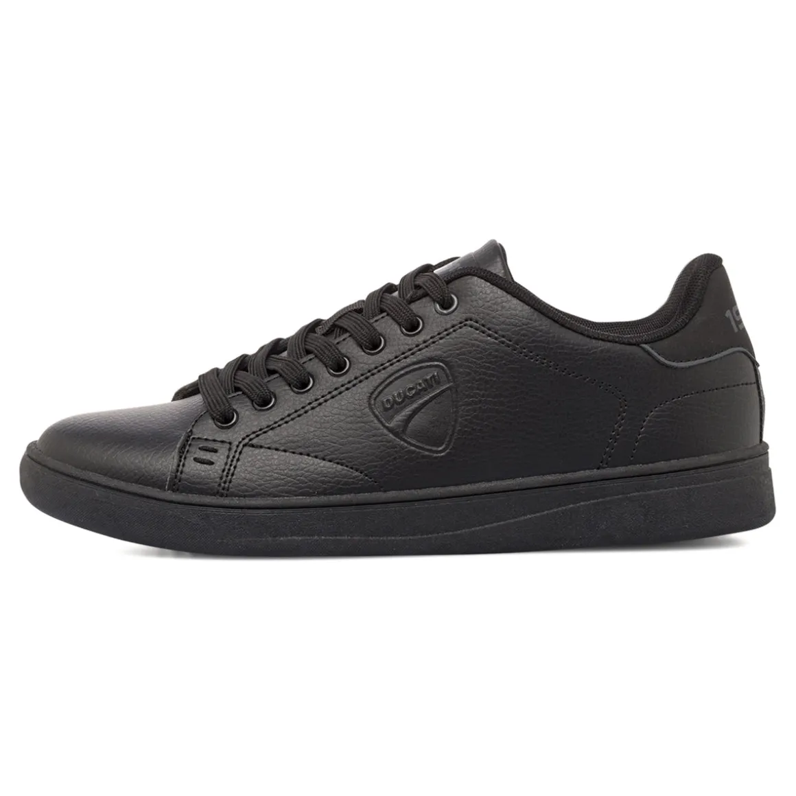 Sneakers basse casual nere da Uomo con logo Ducati