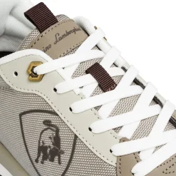 Sneakers beige casual da Uomo con logo Tonino Lamborghini