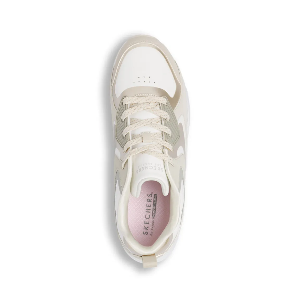 Sneakers beige da Ragazza con ammortizzazione ad aria Skechers Uno
