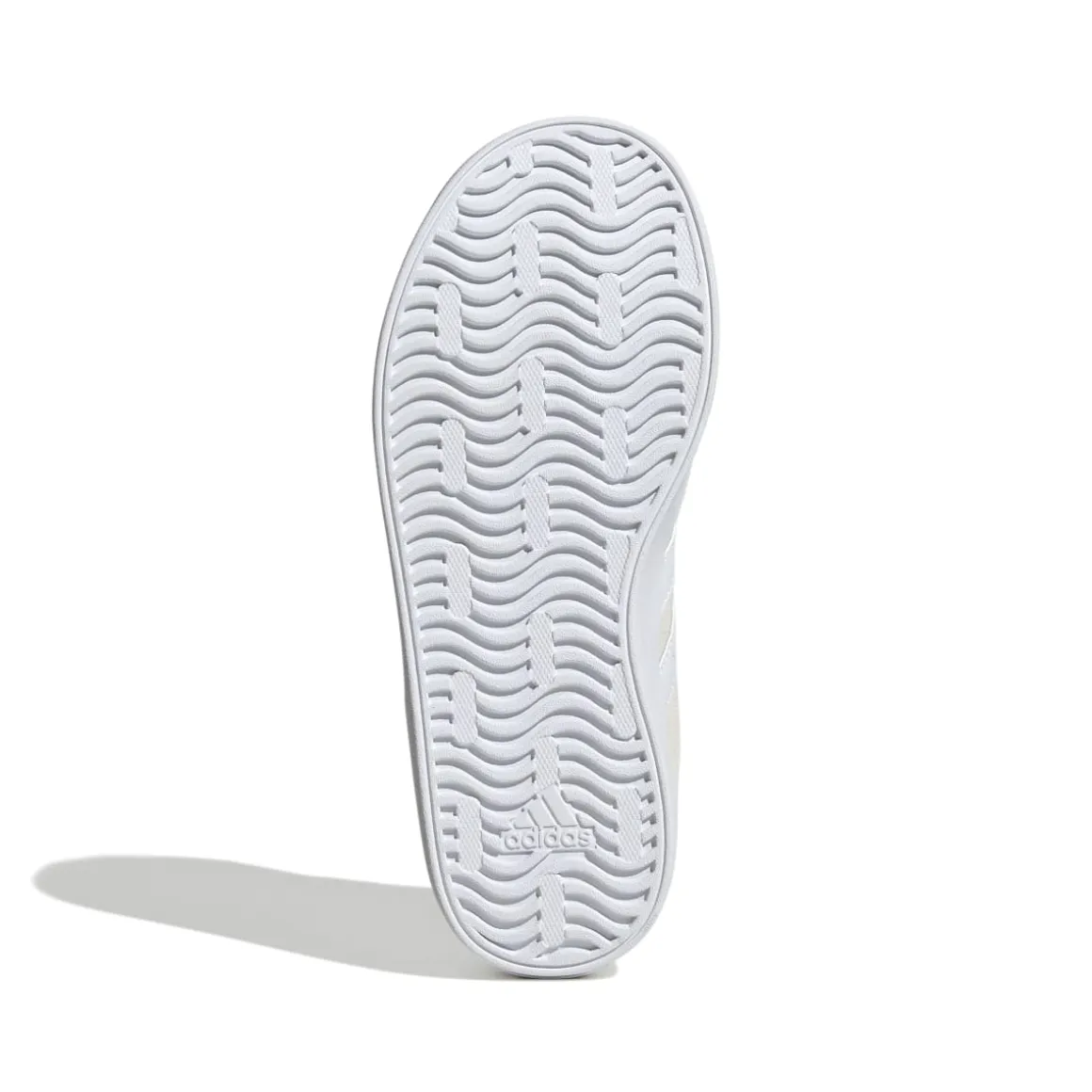 Sneakers beige da ragazza con logo adidas VL Court 3.0
