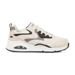 Sneakers beige da ragazzo con suola ad aria Skechers Uno Gen1