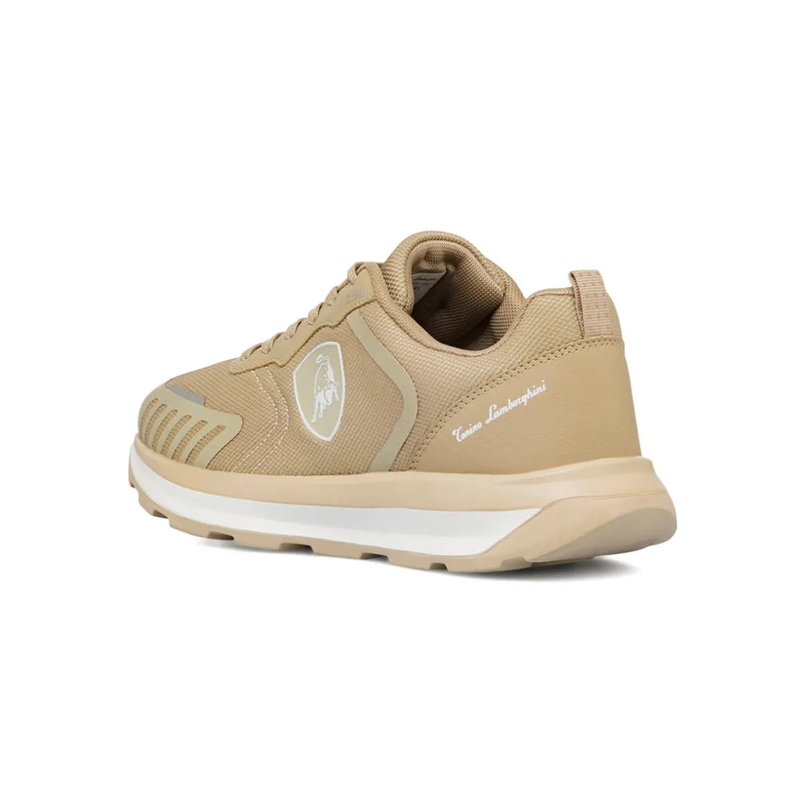 Sneakers beige da Uomo con logo laterale Tonino Lamborghini