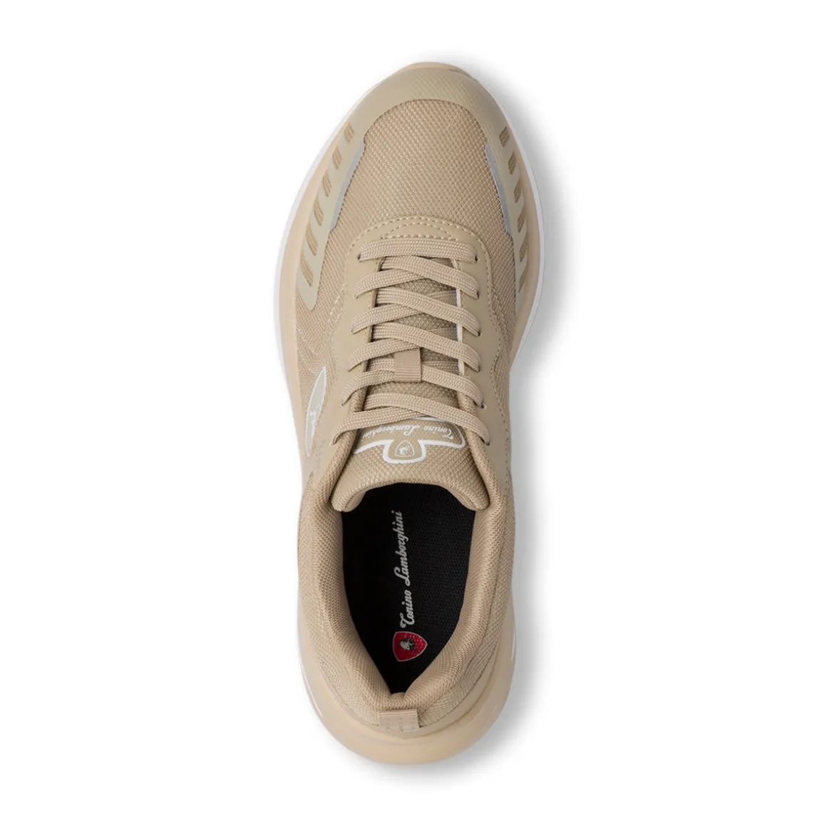 Sneakers beige da Uomo con logo laterale Tonino Lamborghini