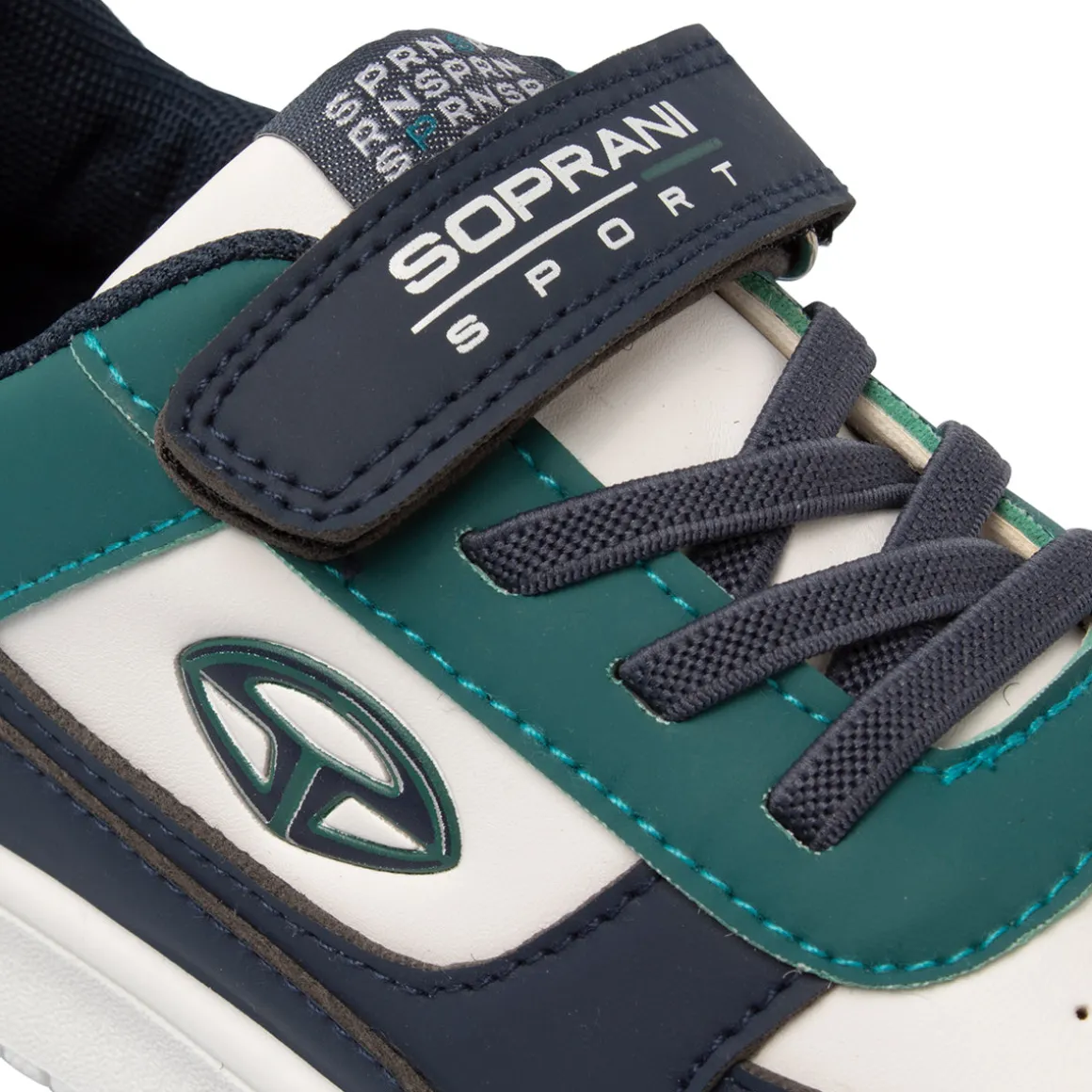 Sneakers Bianche bicolore da Bambino Soprani Sport