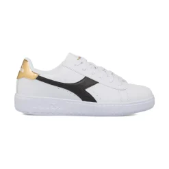 Sneakers bianche con dettaglio nero e oro da Ragazza Diadora
