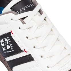 Sneakers bianche con inserti marroni da Uomo Navigare