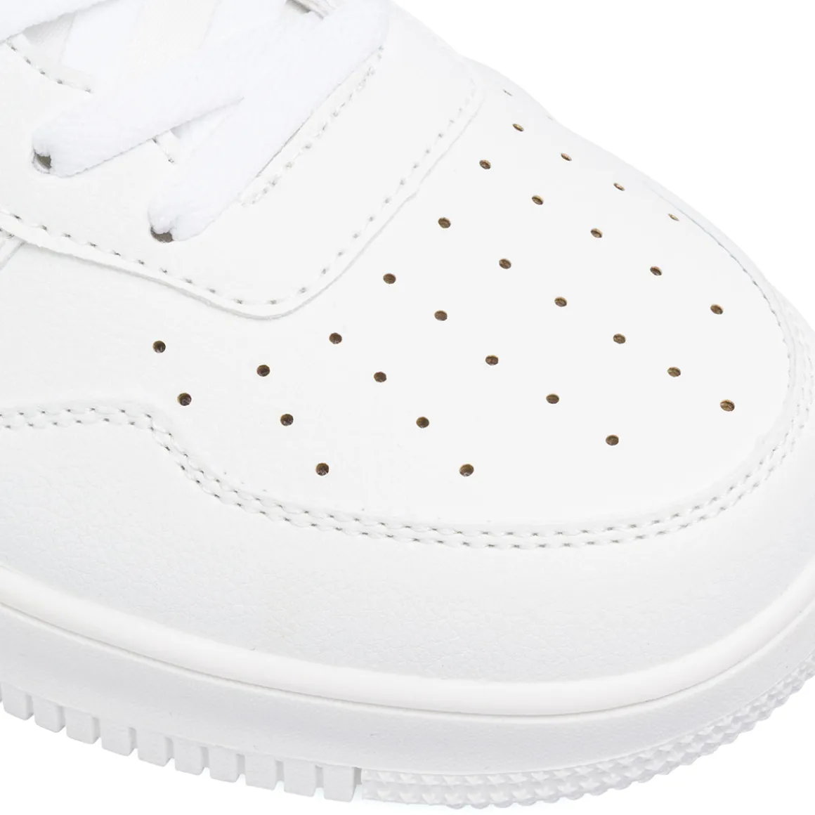 Sneakers bianche con logo e dettagli traforati Everlast