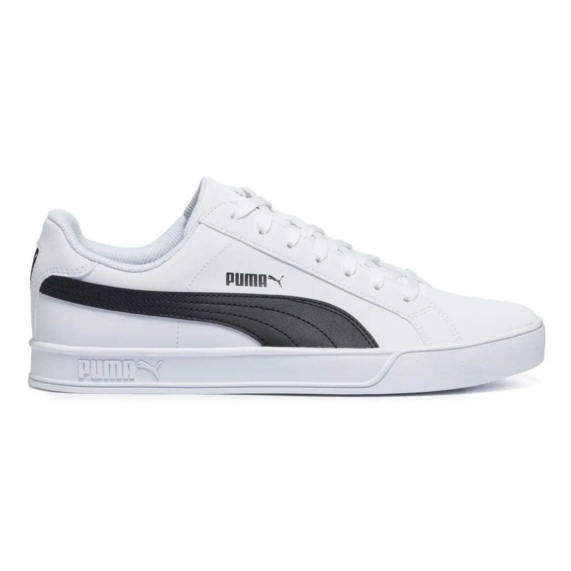 Sneakers bianche con striscia laterale a contrasto Puma Smash Vulc