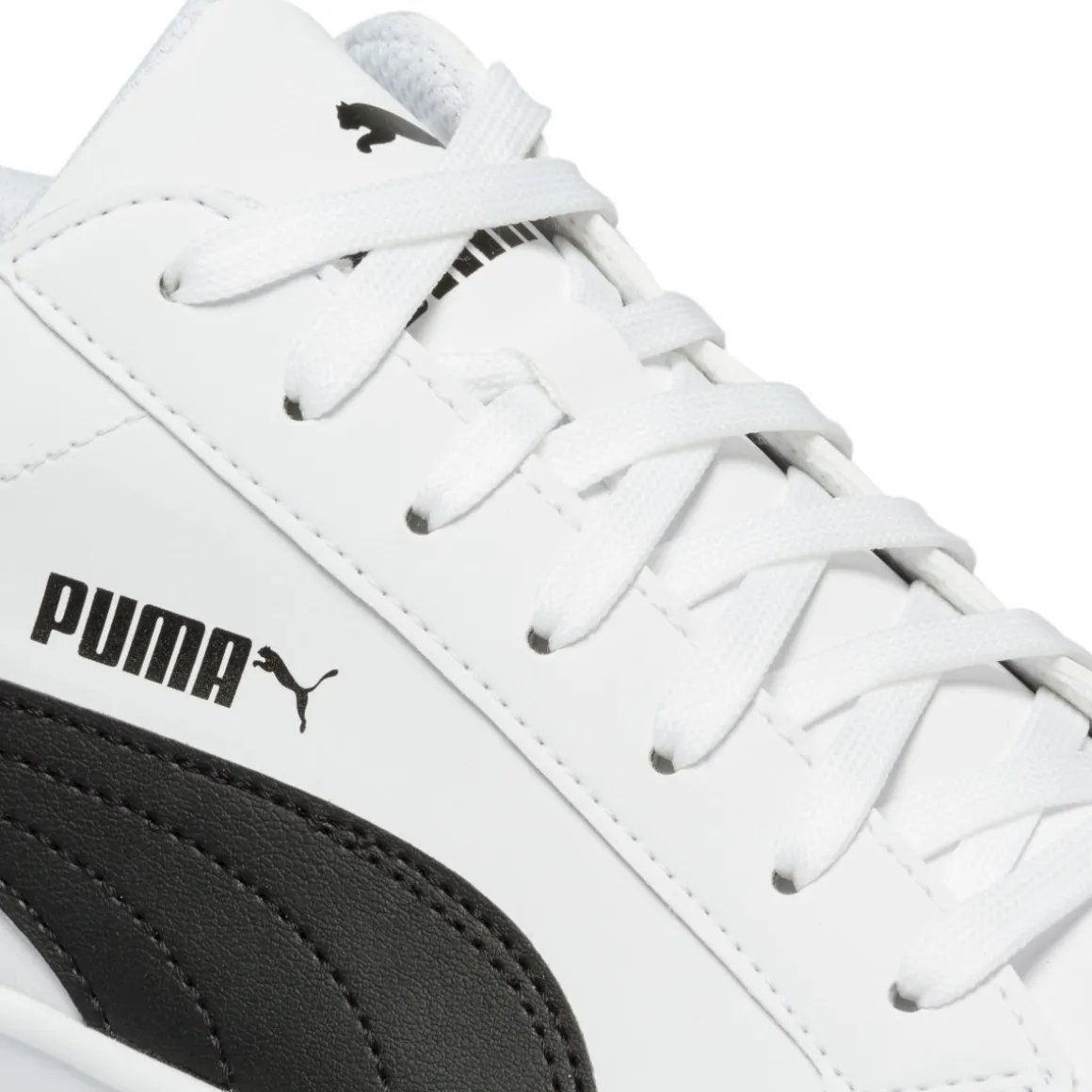 Sneakers bianche con striscia laterale a contrasto Puma Smash Vulc