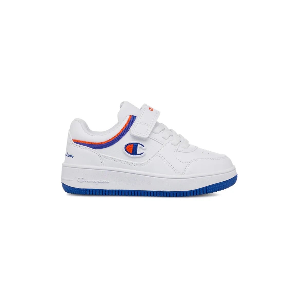 Sneakers bianche da Bambino con dettagli blu e arancioni Champion Low B Ps