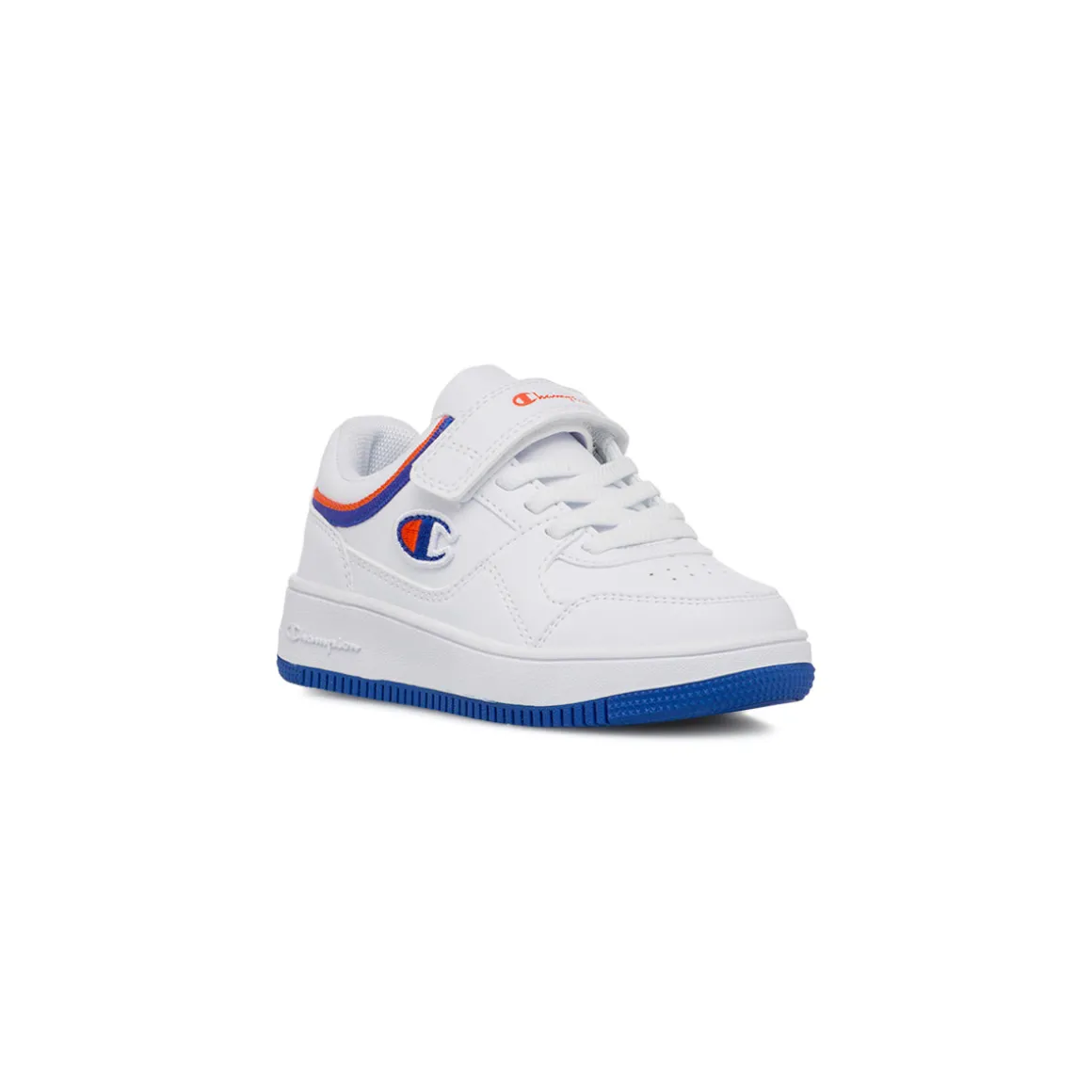 Sneakers bianche da Bambino con dettagli blu e arancioni Champion Low B Ps