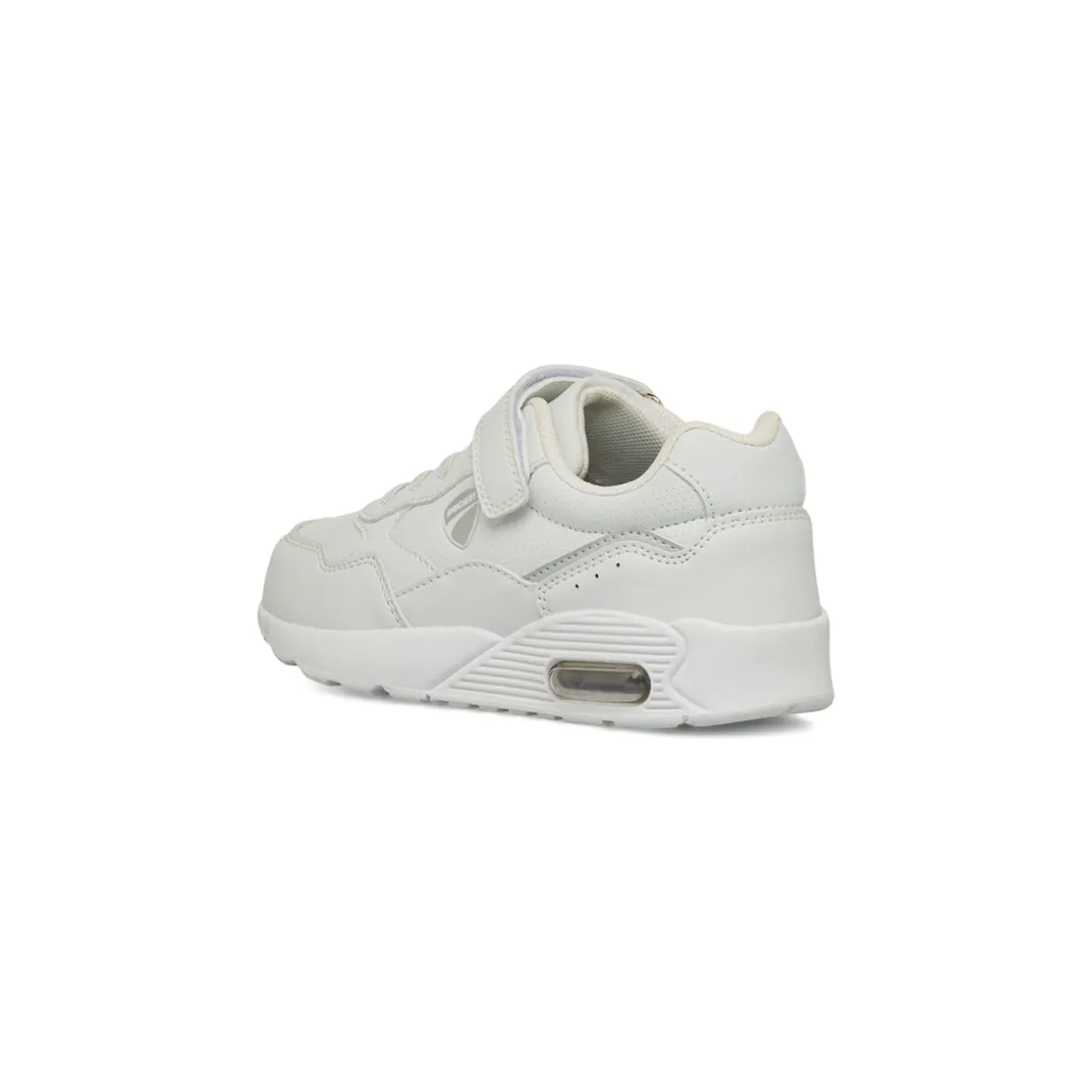 Sneakers bianche da bambino con ammortizzazione ad aria Ducati