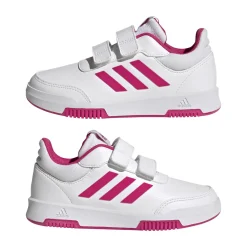 Sneakers bianche da Bambino adidas con dettagli rosa Tensaur Sport 2.0 C