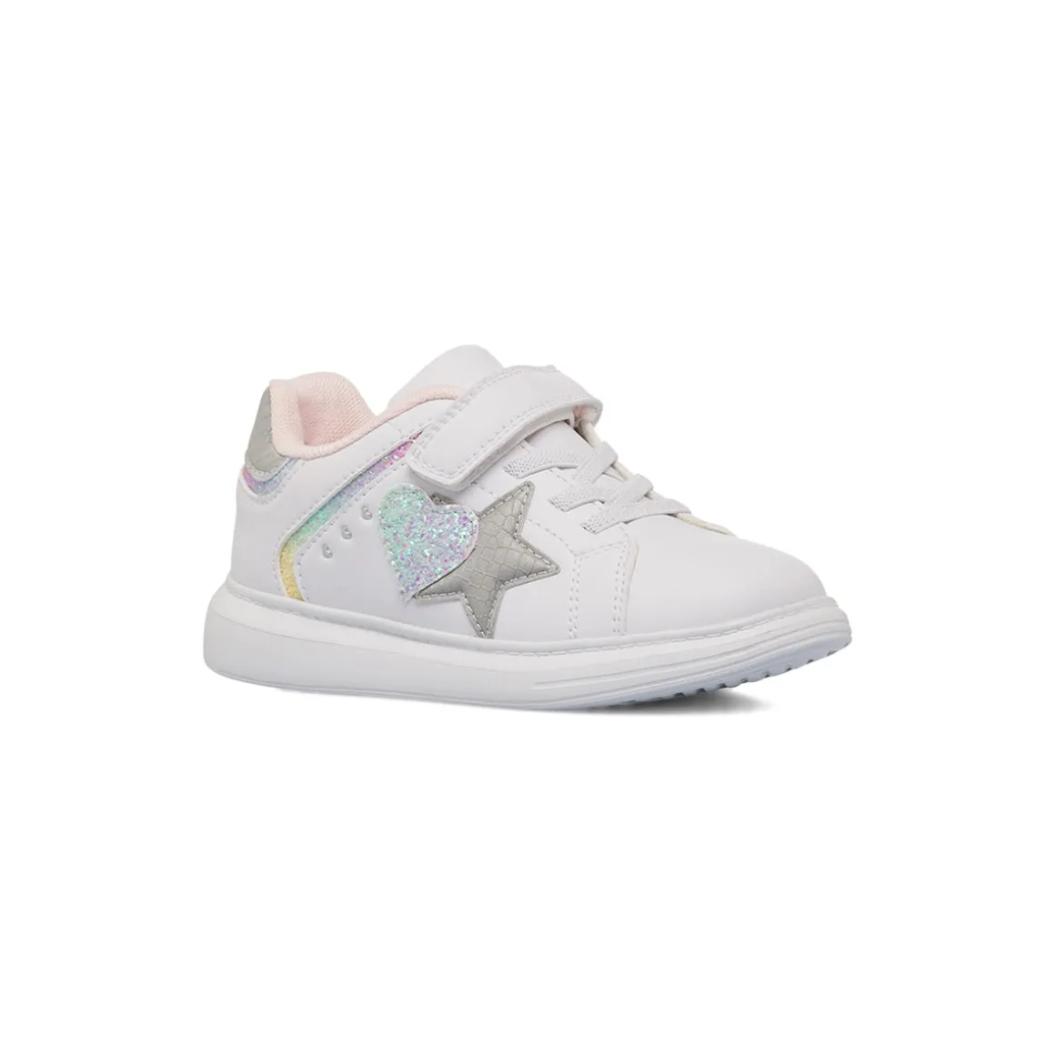 Sneakers bianche da Bambina con dettagli glitter Dieci Baci
