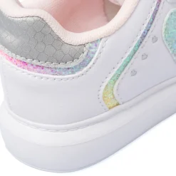 Sneakers bianche da Bambina con dettagli glitter Dieci Baci