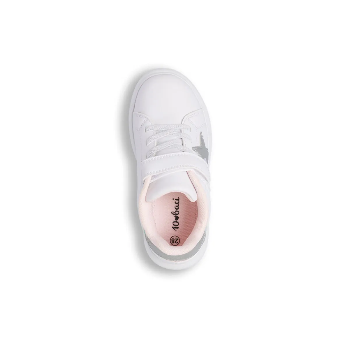 Sneakers bianche da Bambina con dettagli glitter Dieci Baci