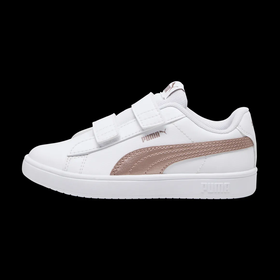Sneakers bianche da bambina con doppio velcro Puma Rickie Classic V PS