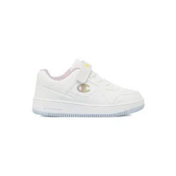 Sneakers bianche da bambina Champion con chiusura a strappo