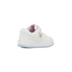 Sneakers bianche da bambina Champion con chiusura a strappo