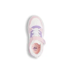 Sneakers bianche da bambina Le Scarpe di Alice con dettagli rosa e lilla