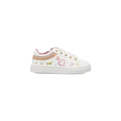 Sneakers bianche da Bambina con dettagli rosa Dieci Baci