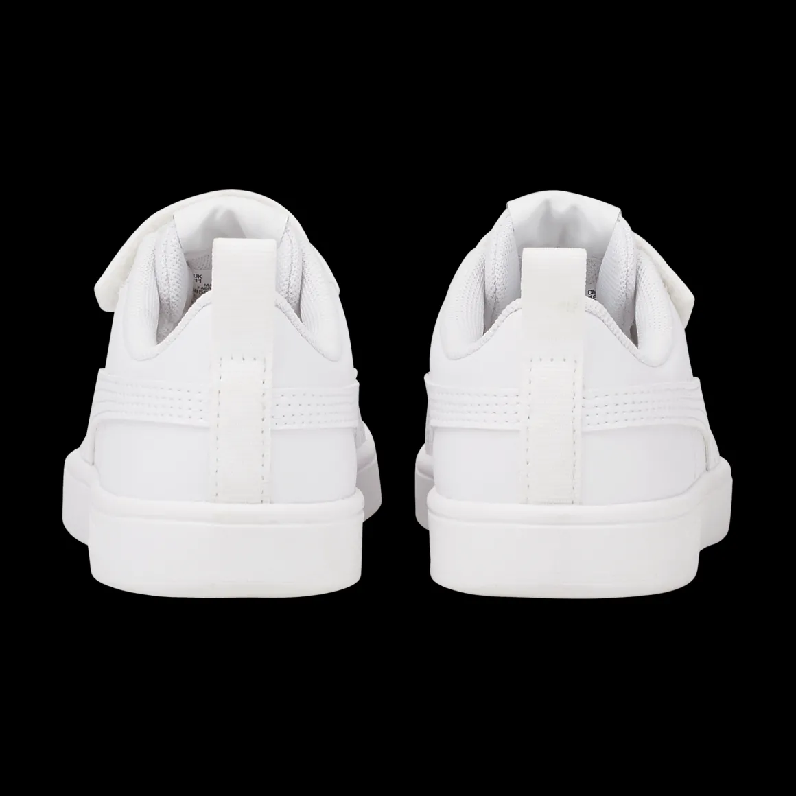 Sneakers bianche da bambina con velcro e lacci Puma Rickie AC+ PS