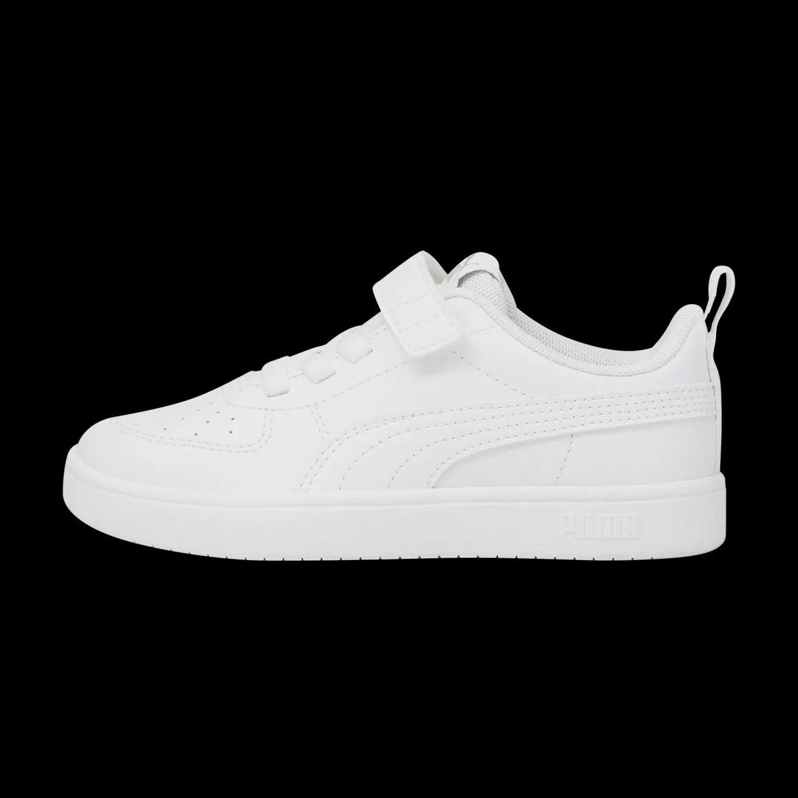 Sneakers bianche da bambina con velcro e lacci Puma Rickie AC+ PS