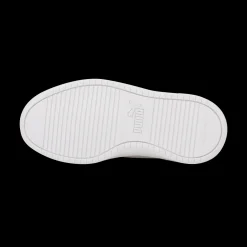 Sneakers bianche da bambina con velcro e lacci Puma Rickie AC+ PS