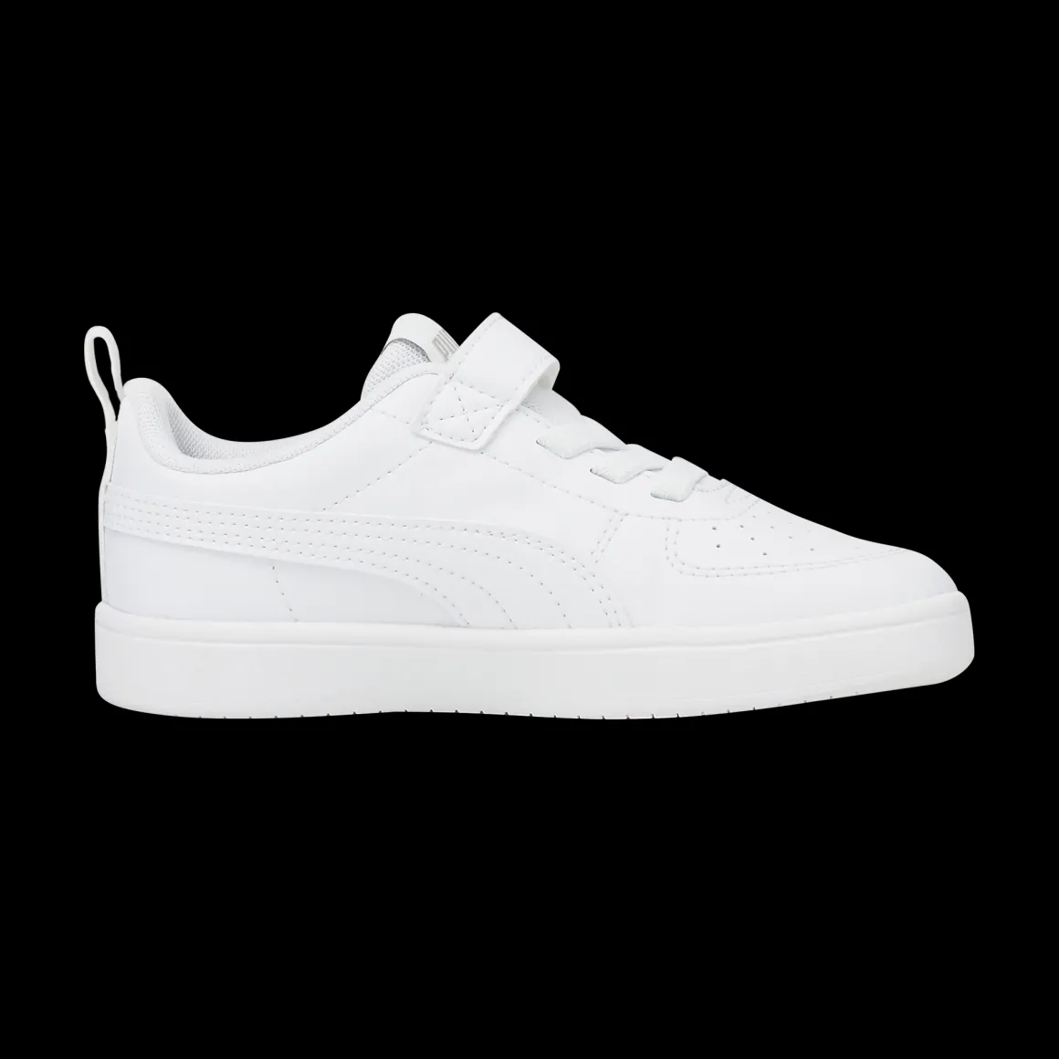 Sneakers bianche da bambina con velcro e lacci Puma Rickie AC+ PS