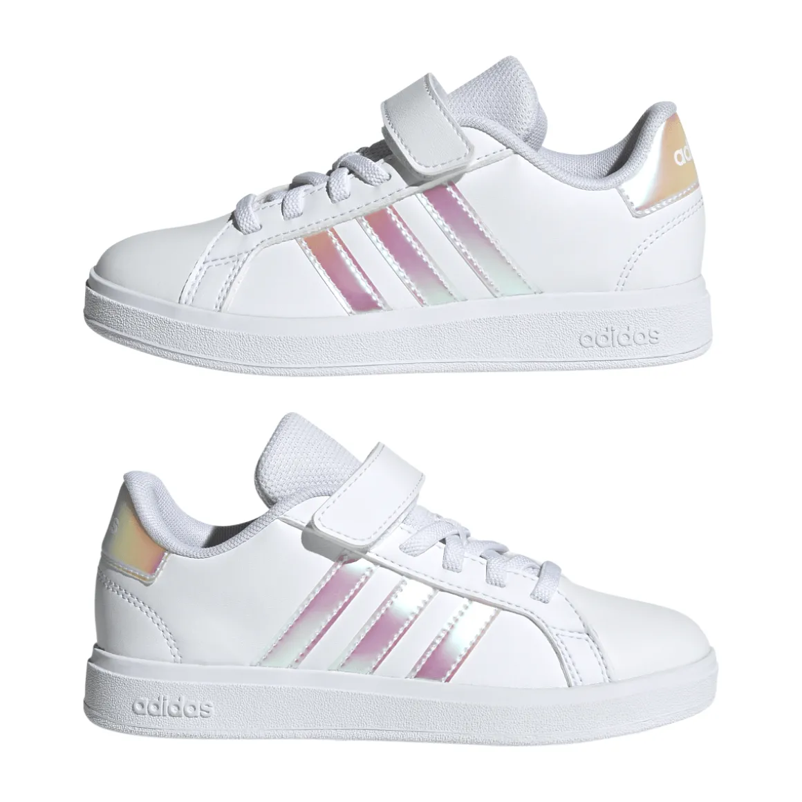 Sneakers bianche da Bambina con dettagli iridescenti GRAND COURT 2.0 adidas