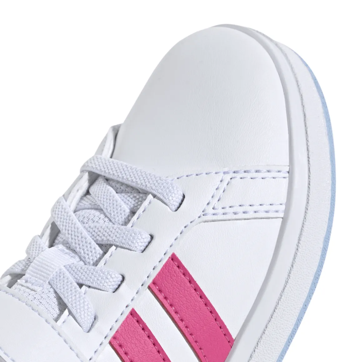 Sneakers bianche da Bambina e Ragazza con dettagli Rosa GRAND COURT 2.0 adidas