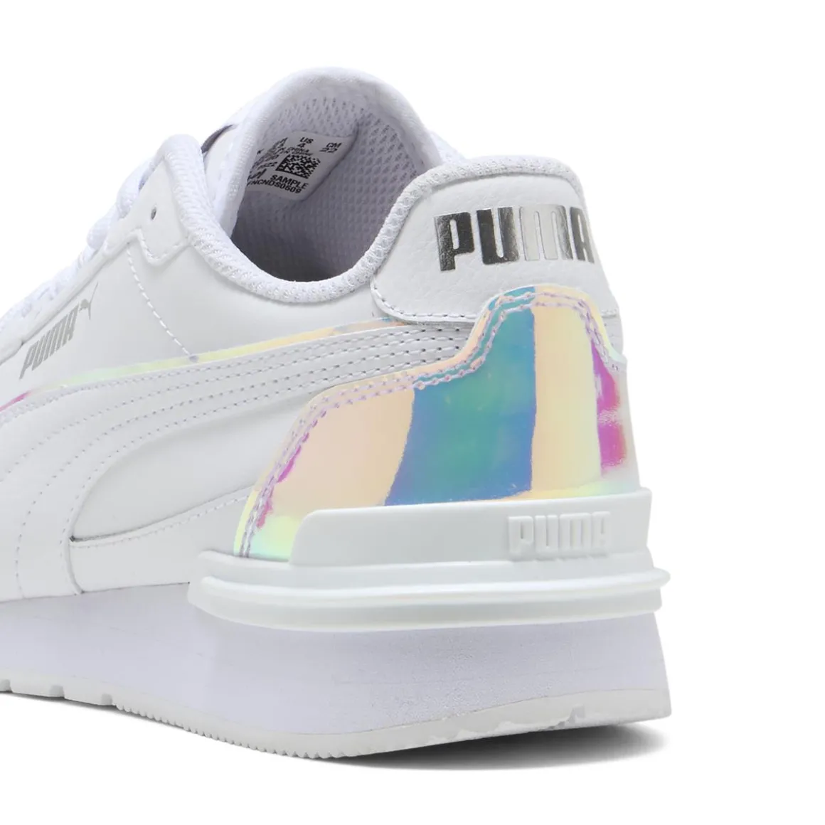 Sneakers bianche da Donna con inserto iridescente Puma ST Runner v4 Holo Jr