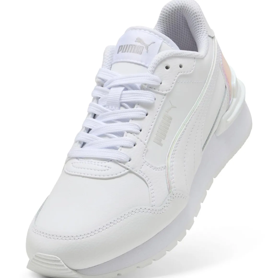 Sneakers bianche da Donna con inserto iridescente Puma ST Runner v4 Holo Jr