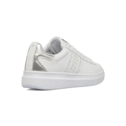 Sneakers bianche da Donna con dettagli argento Swish Jeans