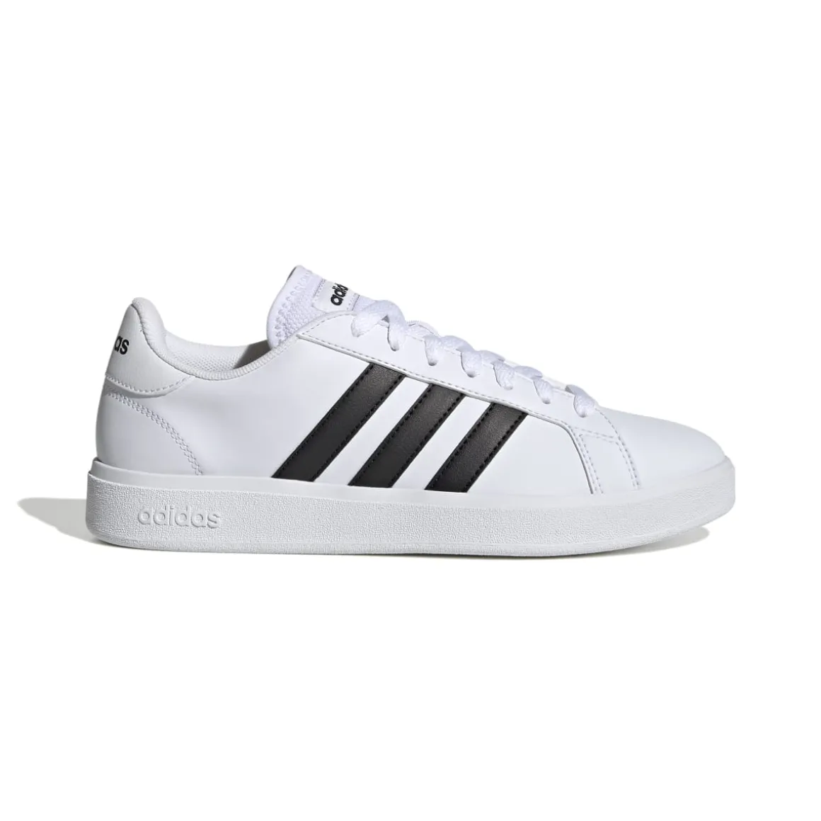 Sneakers bianche da donna con strisce a contrasto adidas Grand Court Base 2.0
