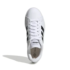 Sneakers bianche da donna con strisce a contrasto adidas Grand Court Base 2.0