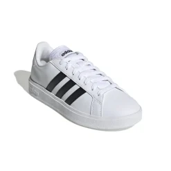 Sneakers bianche da donna con strisce a contrasto adidas Grand Court Base 2.0