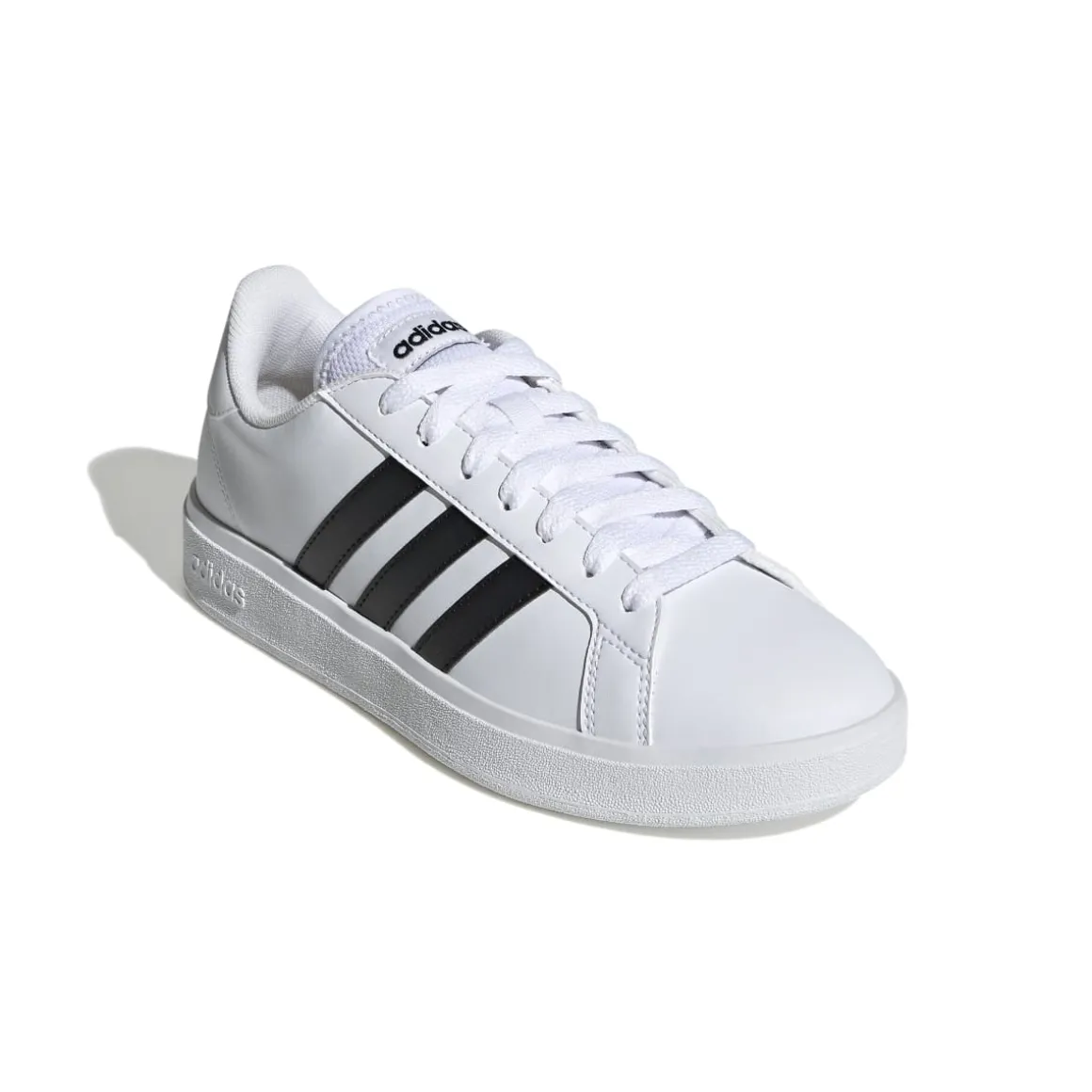 Sneakers bianche da donna con strisce a contrasto adidas Grand Court Base 2.0